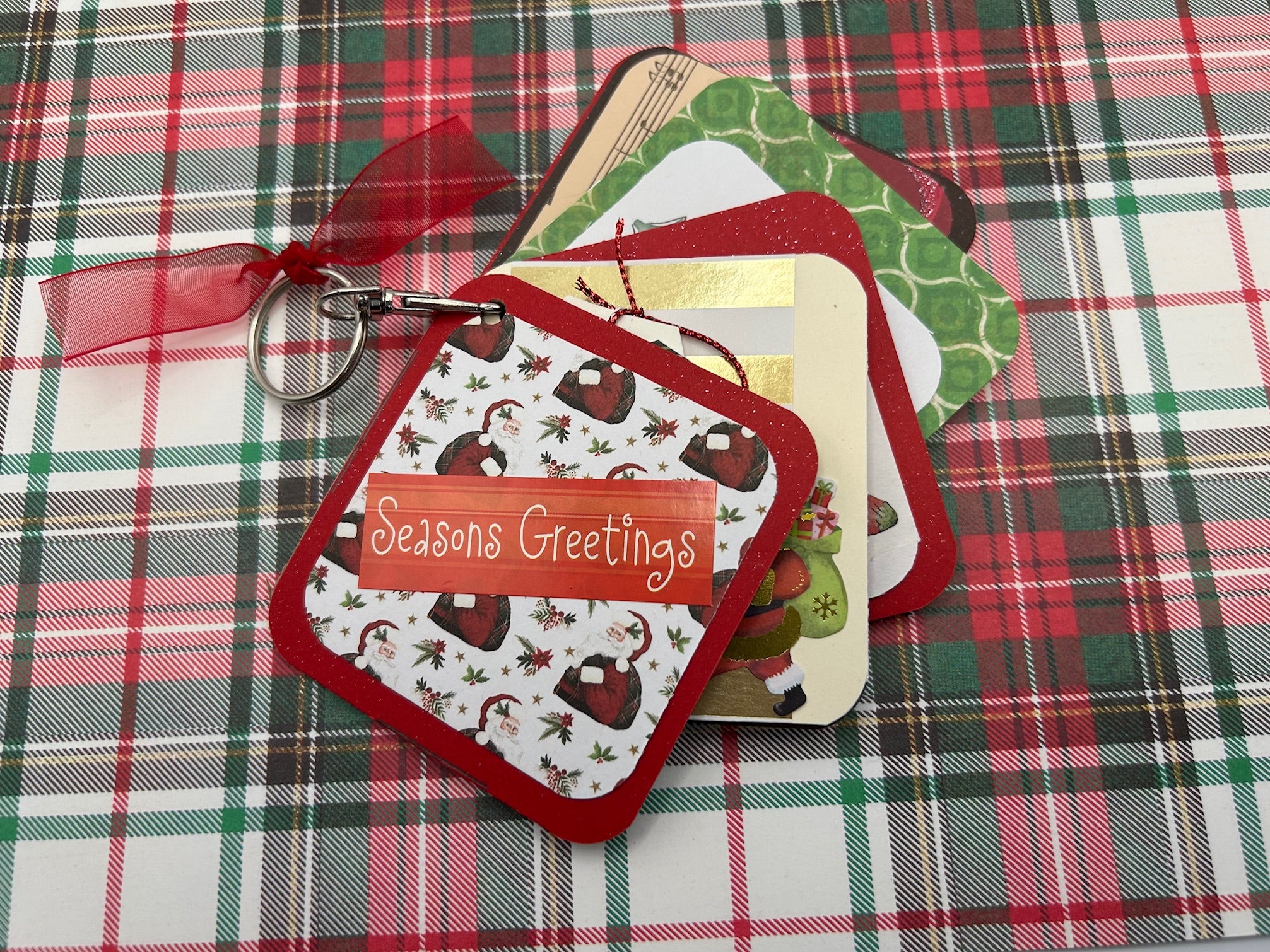 Mini Junk Journal Key Chain