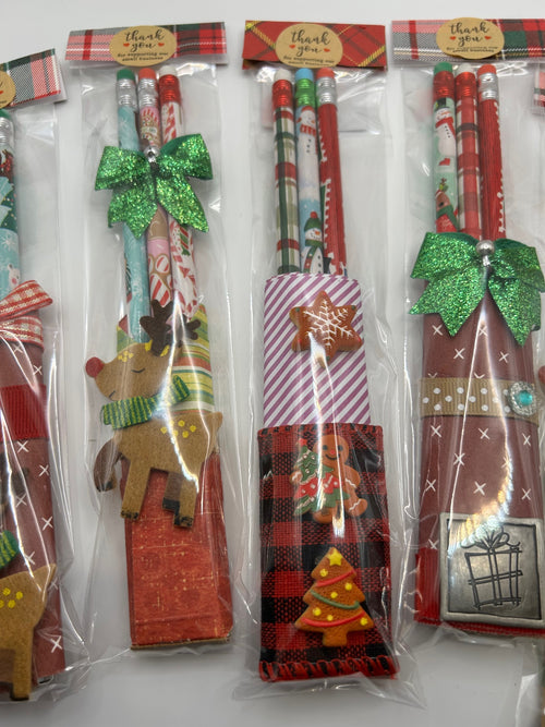 Holiday Themed Handmade Pencil Holders