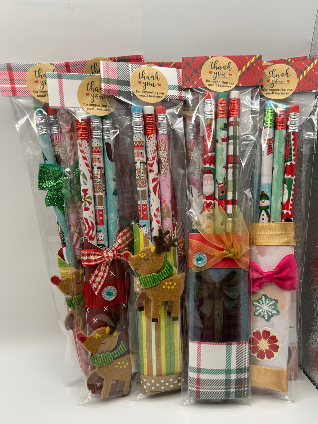 Holiday Themed Handmade Pencil Holders