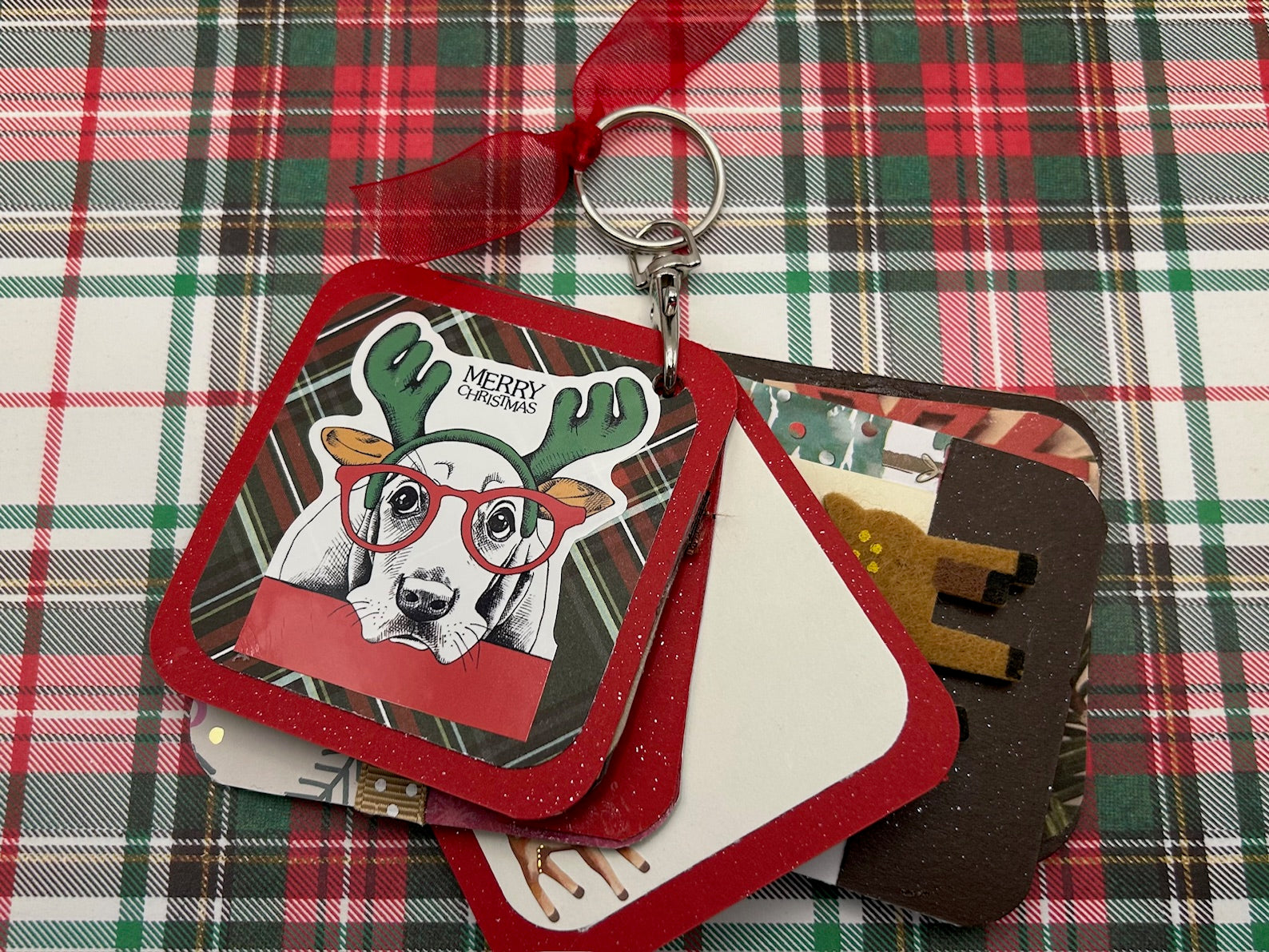 Mini Junk Journal Key Chain