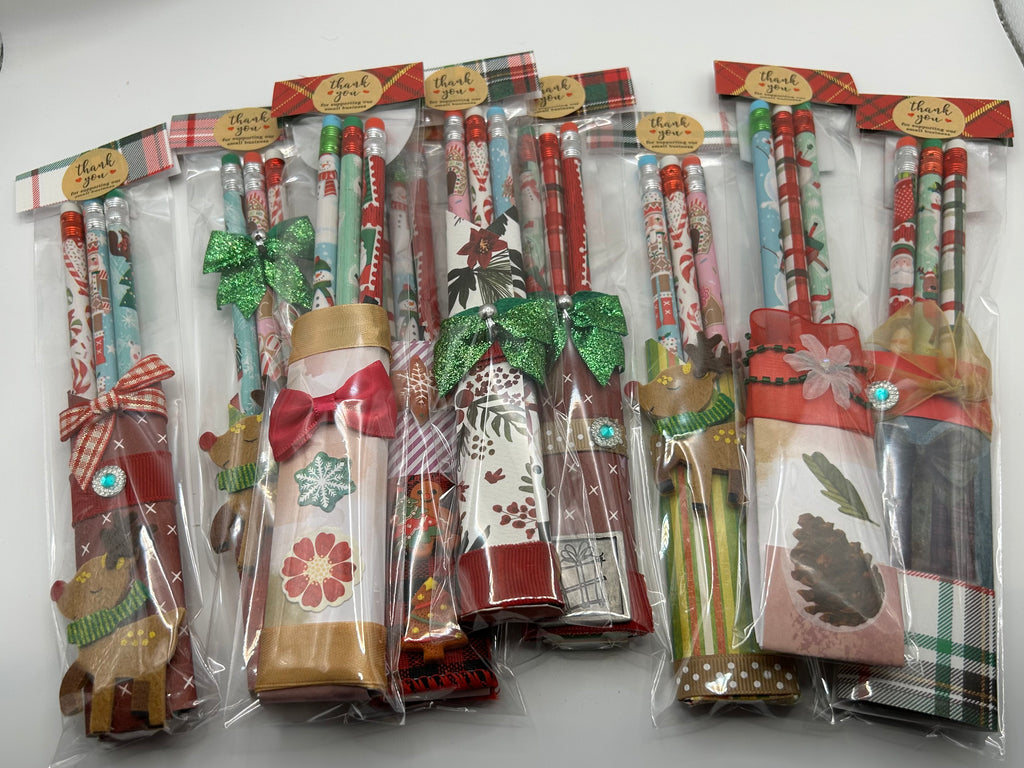 Holiday Themed Handmade Pencil Holders