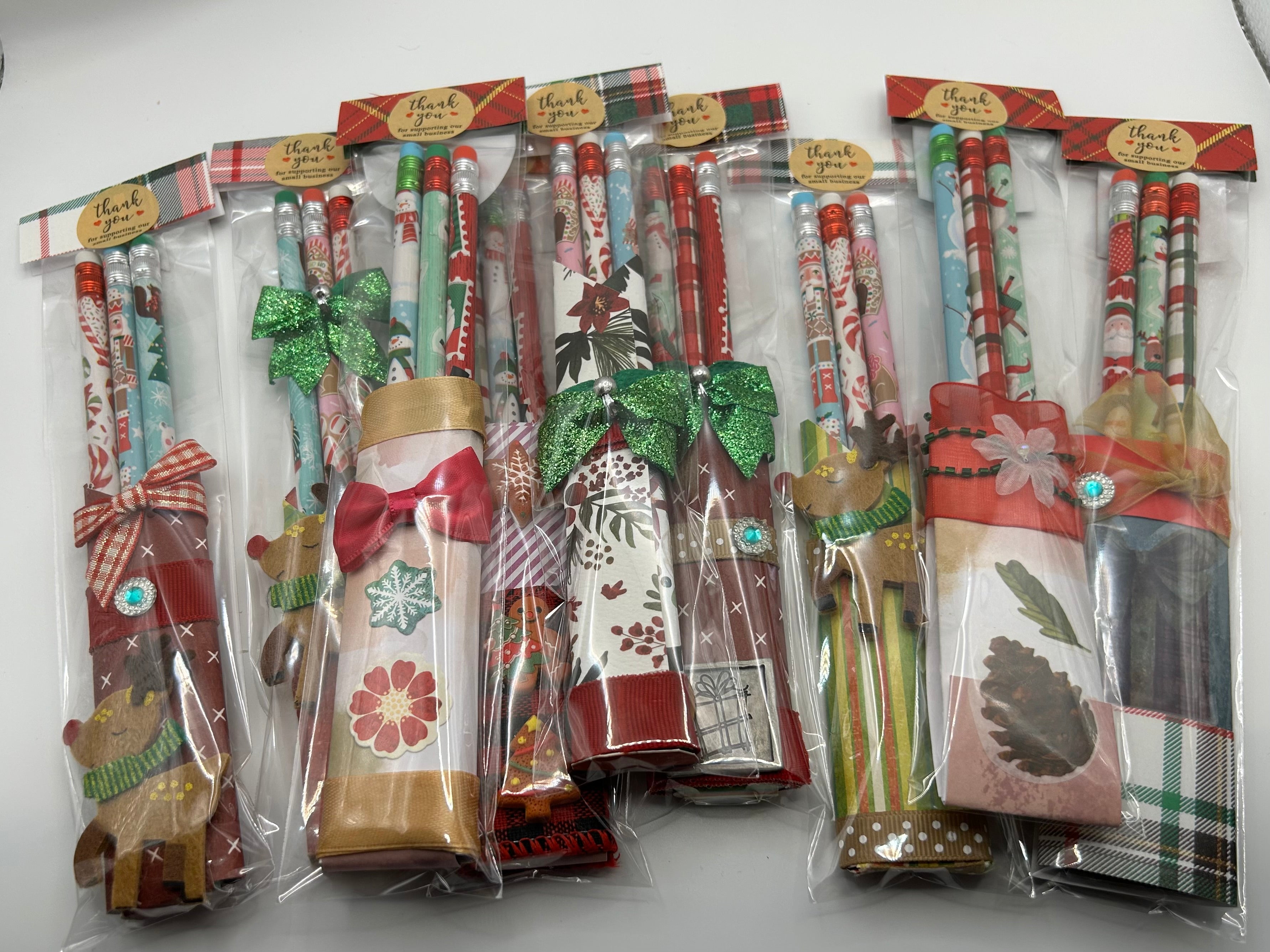 Holiday Themed Handmade Pencil Holders