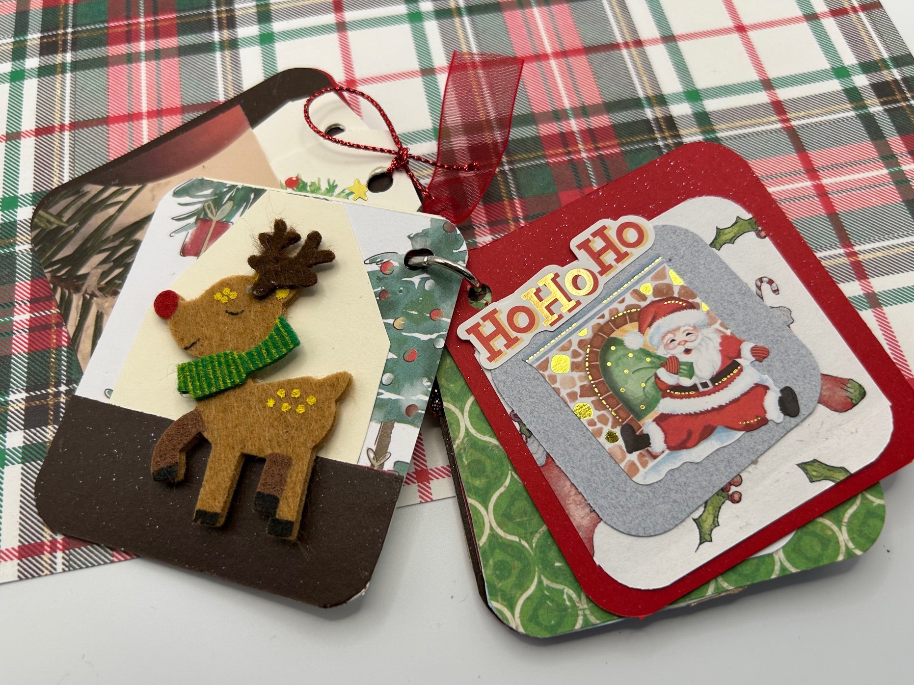 Mini Junk Journal Key Chain